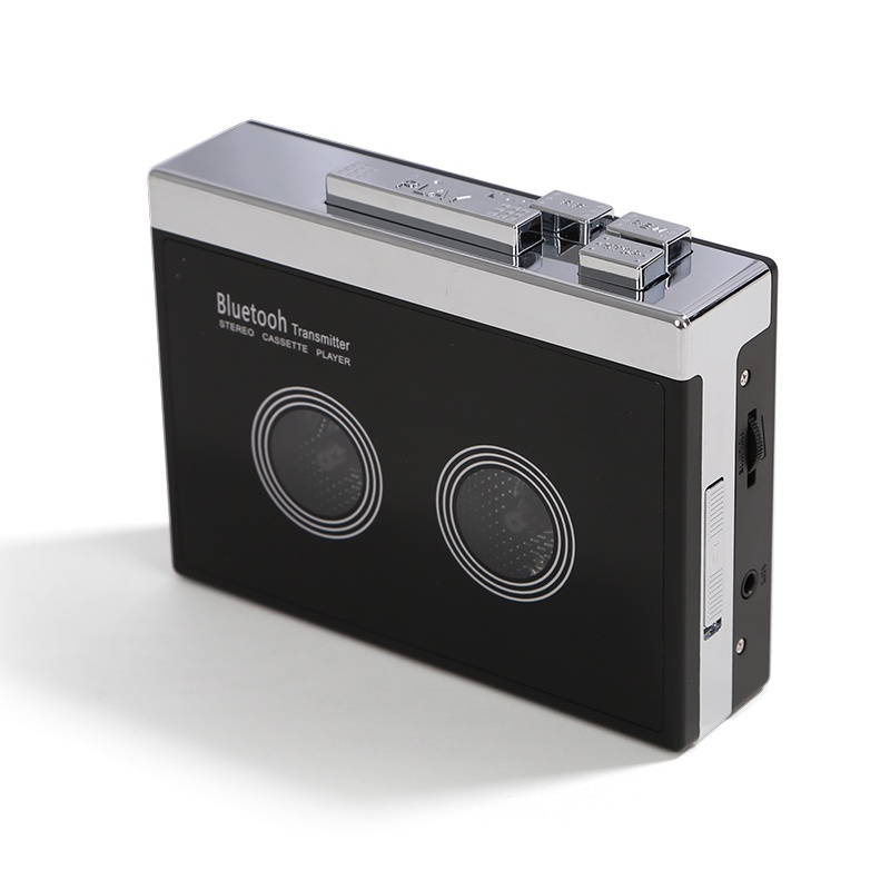 Black Retro Stereo Cassette Player Walkman Cassette Tape Music Audio Auto  Reverse With Bluetooth