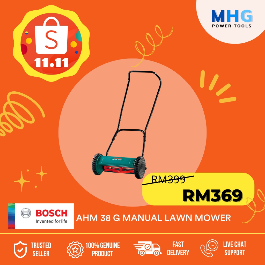 Bosch discount manual mower