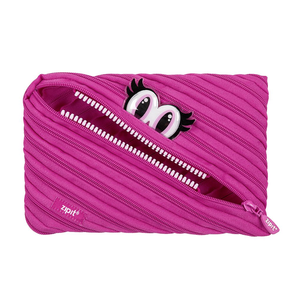 Zipit Gorge Monster Pouch, Black, Size: Pencil Case