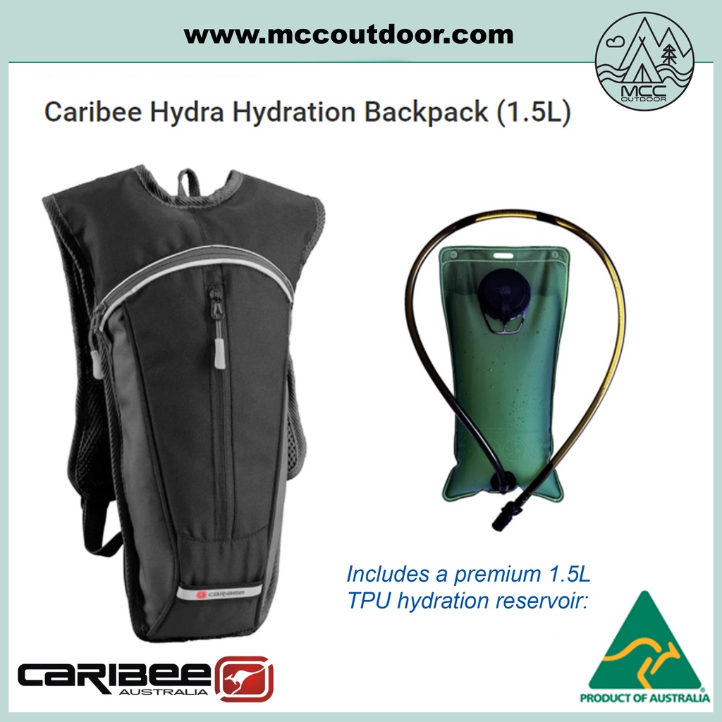 Caribee skycrane 2l hydration pack outlet black