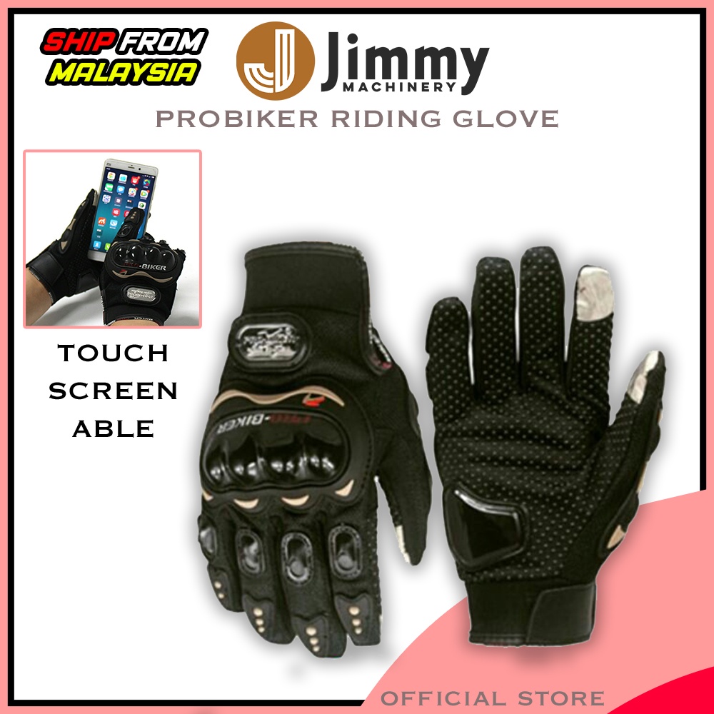 Pro biker gloves m hot sale size