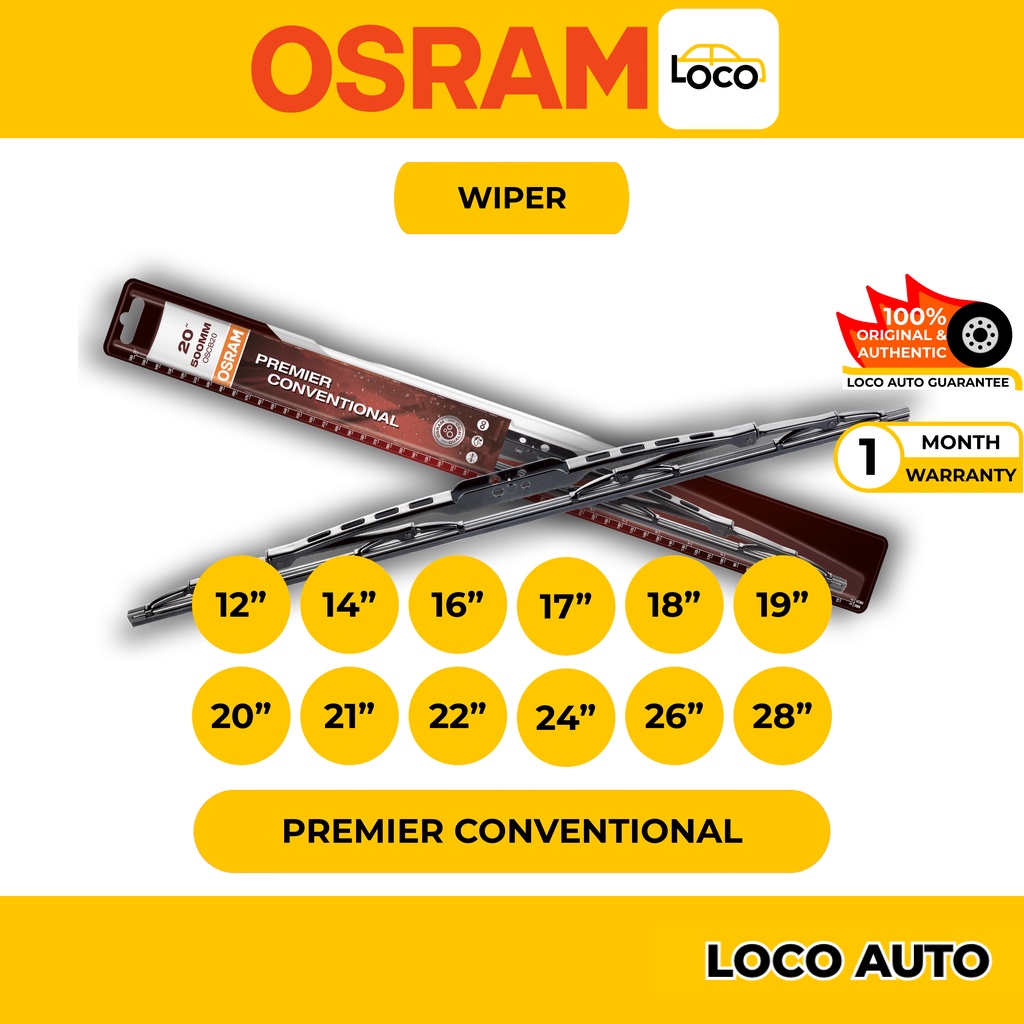 Perodua Ativa Original Osram Windshield Wiper Set Premier