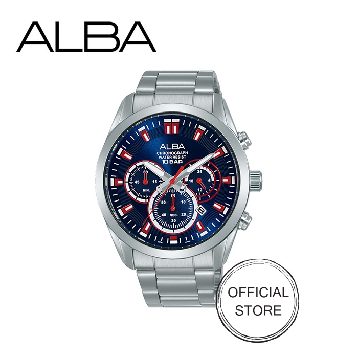 Alba chronograph water resist 10 online bar