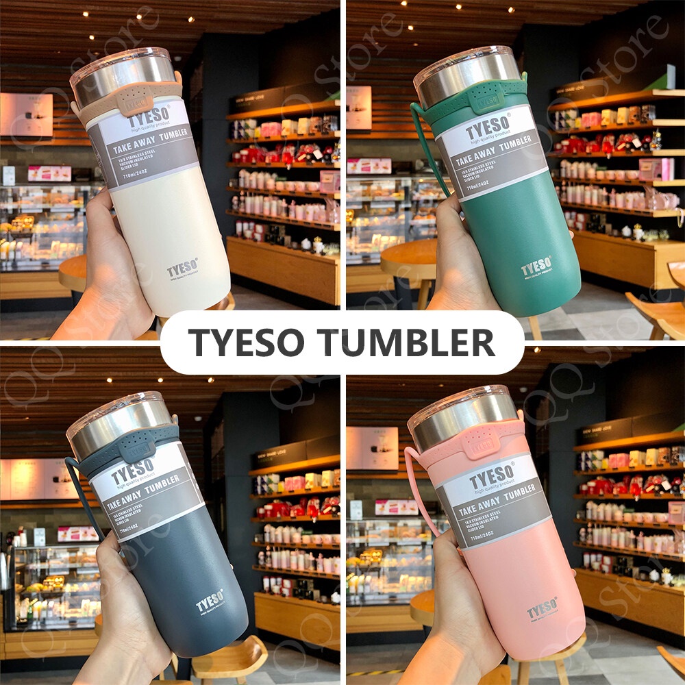 Tyeso Coffee Cup Thermos Bottle Stainless Steel Double-layer