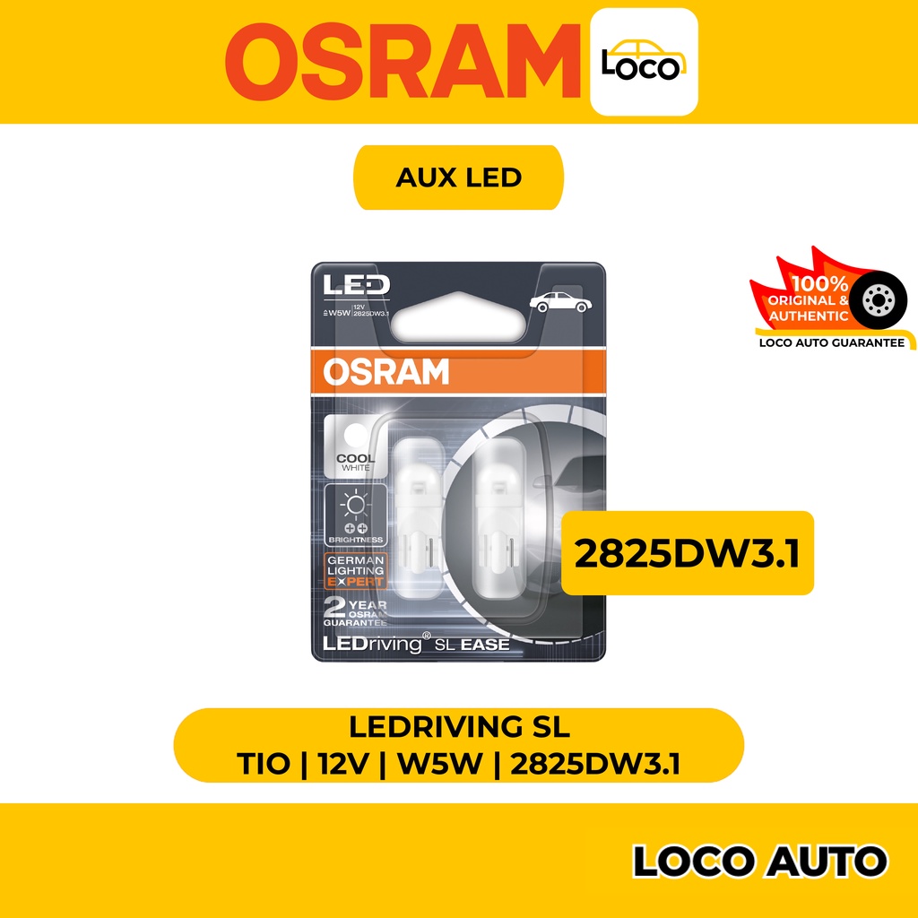 OSRAM Aux LEDriving LED SL EASE Cool White W5W 12V – 2825DW3.1