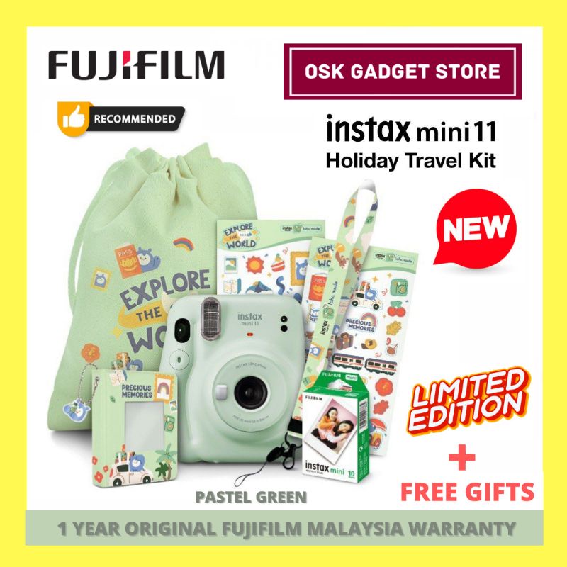 Limited Edition  Fujifilm Instax Mini 11 Holiday Travel Kit