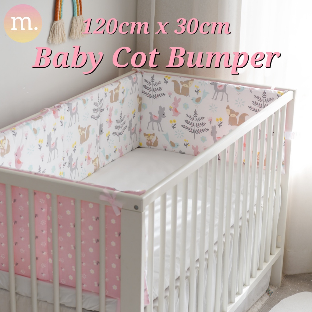 safari cot bumper set