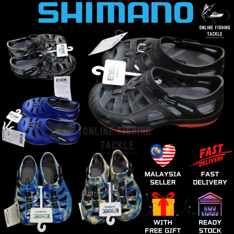 SHIMANO Evair Shoes Fishing Shoes Shimano Sandal Selipar Shimano Sandal  Shimano Kasut Shimano Original