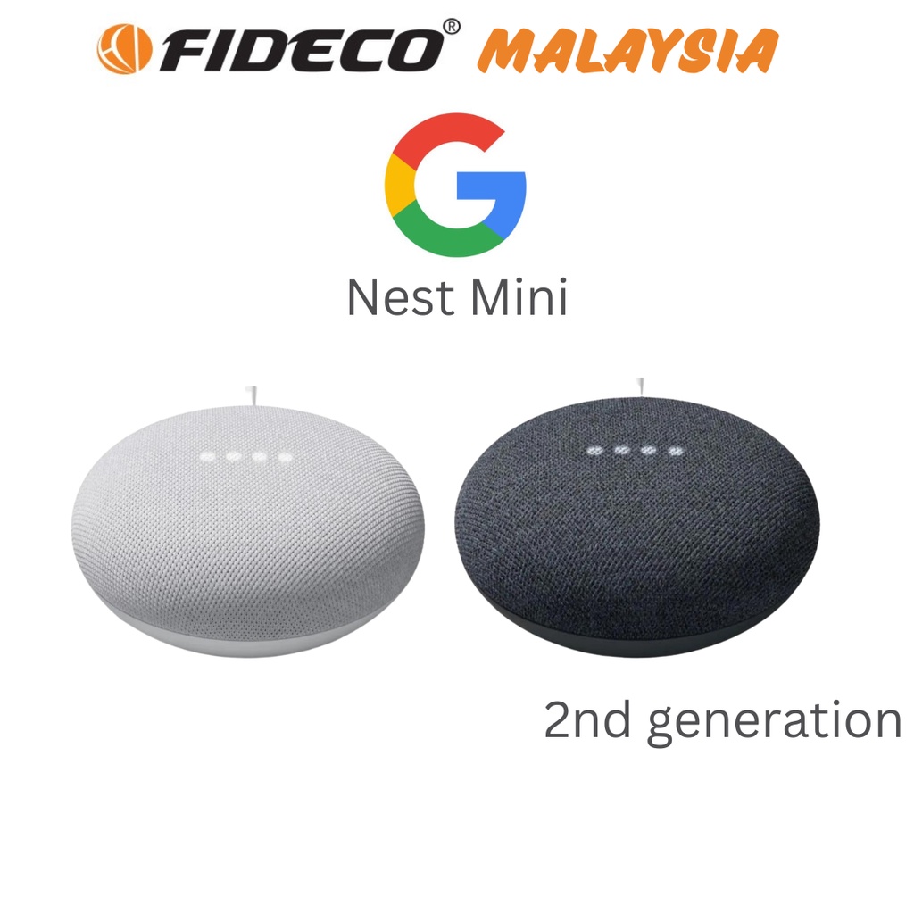 Google Nest Mini 2nd Generation Smart Speaker with Google Assistant -  Charcoal