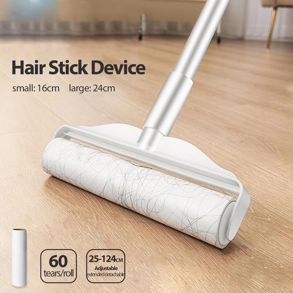 Tearable Roll Paper Sticky Roller Dust Wiper Pet Hair Clothes Cleaning  Tousle Carpet Tool Portable Remover Brush Replaceabl W7A3 - AliExpress