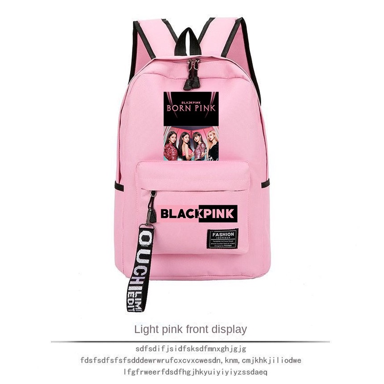 Black pink outlet school bag