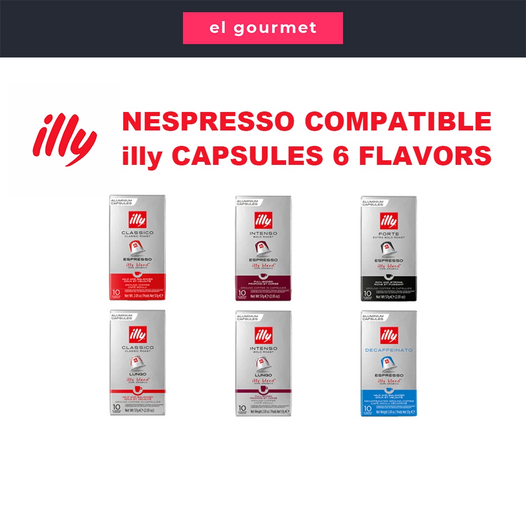 Illy -Cafe Espresso Classico Compatible Nespresso, 10 Capsules - 1 Unit :  : Grocery & Gourmet Foods