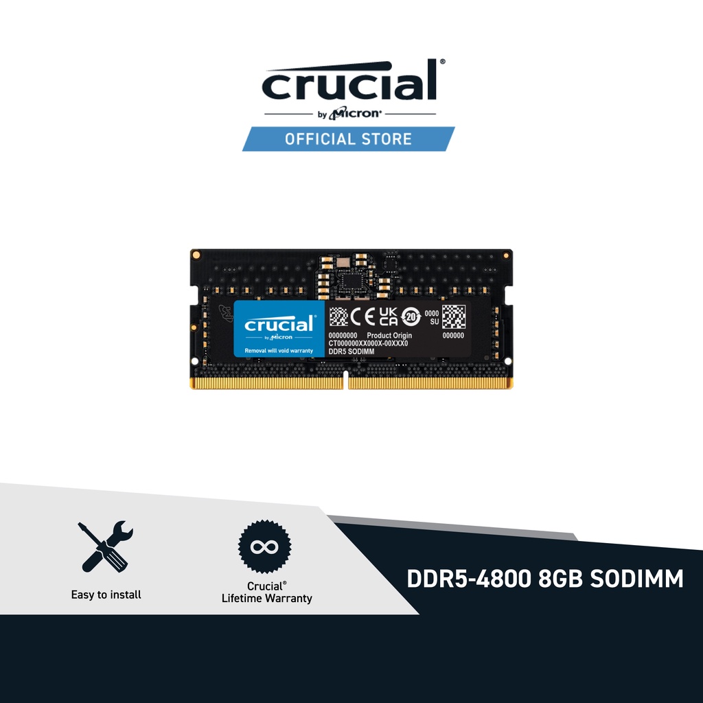 Crucial 8GB DDR5-4800 SODIMM