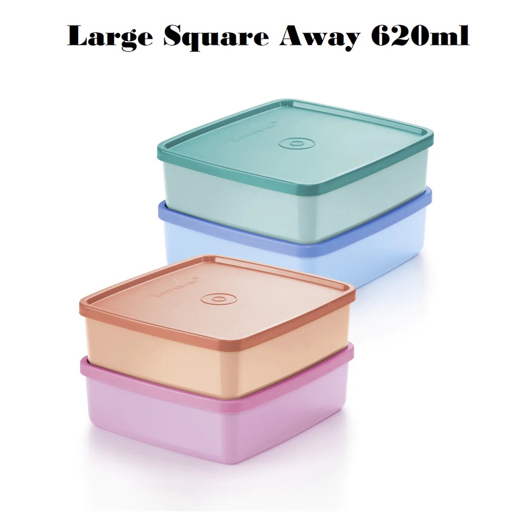 Tupperware Square Away Container Set, 13.8Cm, Set Of 2, Orange