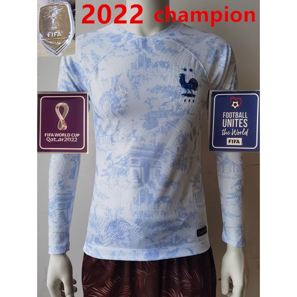 France Home Long Sleeve Soccer Jersey 2022