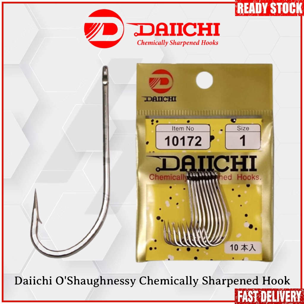 Daiichi O'Shaughnessy Stainless Steel Chemically Sharpened Fishing Hook  (Ref: 10172)