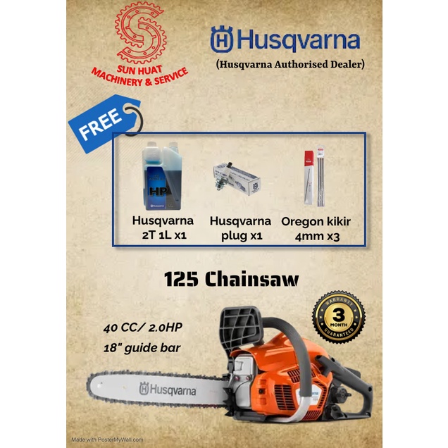 Husqvarna 125 deals chainsaw price