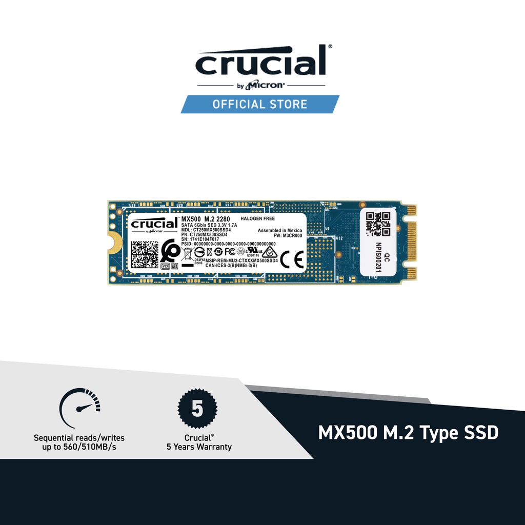 Ssd crucial sale mx500 250gb