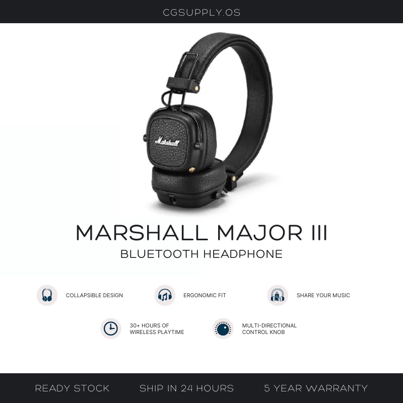 Marshall major best sale iii noise cancelling