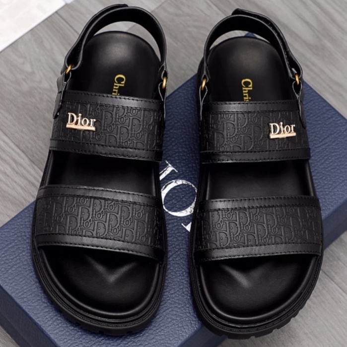 kasut lelaki Original Quality 2021 New Louis Vuitton LV Slides slipper men  sandal selipar slipper men