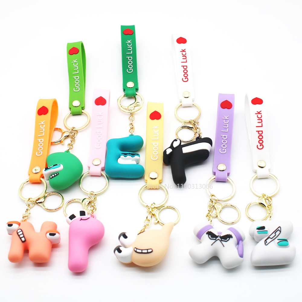 26pcs/set Alphabet Lore Keychain Figure Toys PVC Model Dolls For Kids Fans  Children Gift