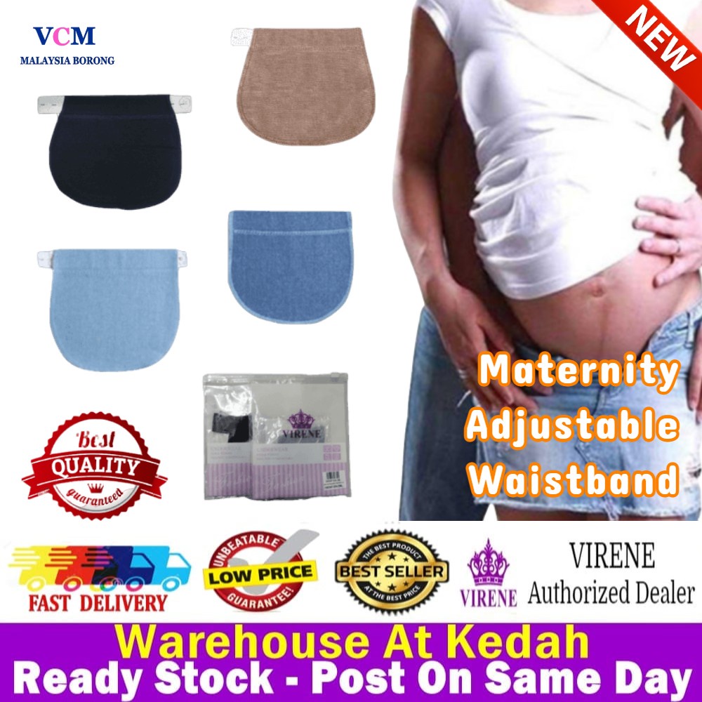 VIRENE Maternity Adjustable Waistband Pregnancy Pants Extender