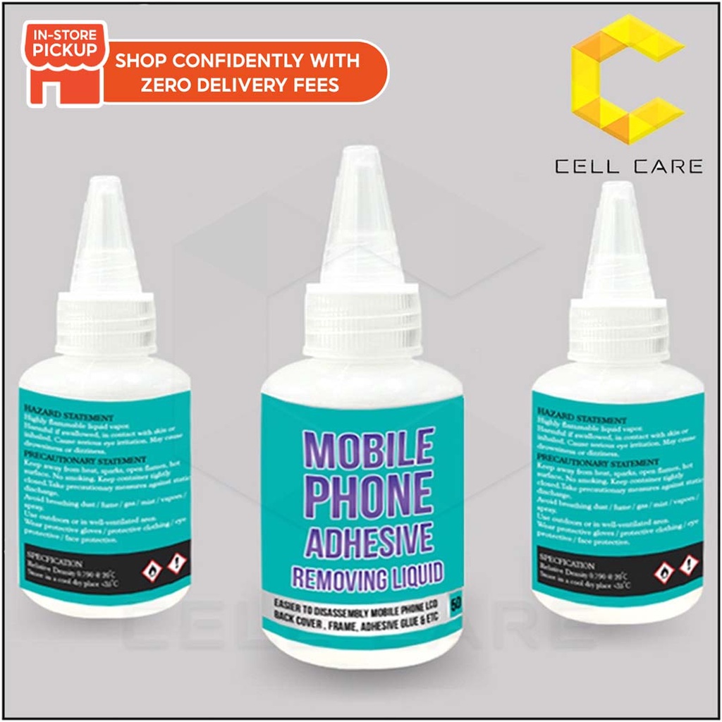 CellCare MOBILE PHONE ADHESIVE REMOVING LIQUID GLUE REMOVER FOR PHONE REPAIR REMOVE GLUE LCD BACK COVER HOUSING CUCI GUM