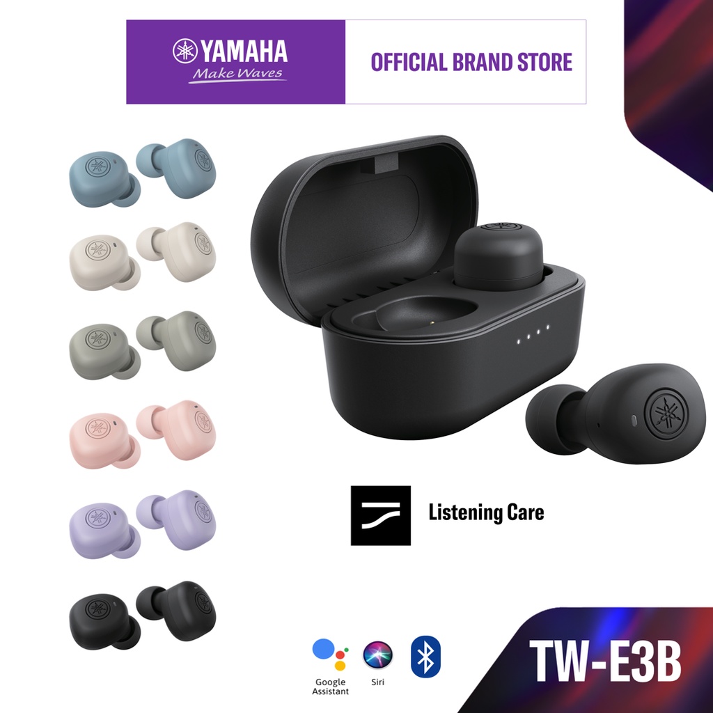 Yamaha TW-E3B Wireless Earbuds Bluetooth 5.0 True Sound With