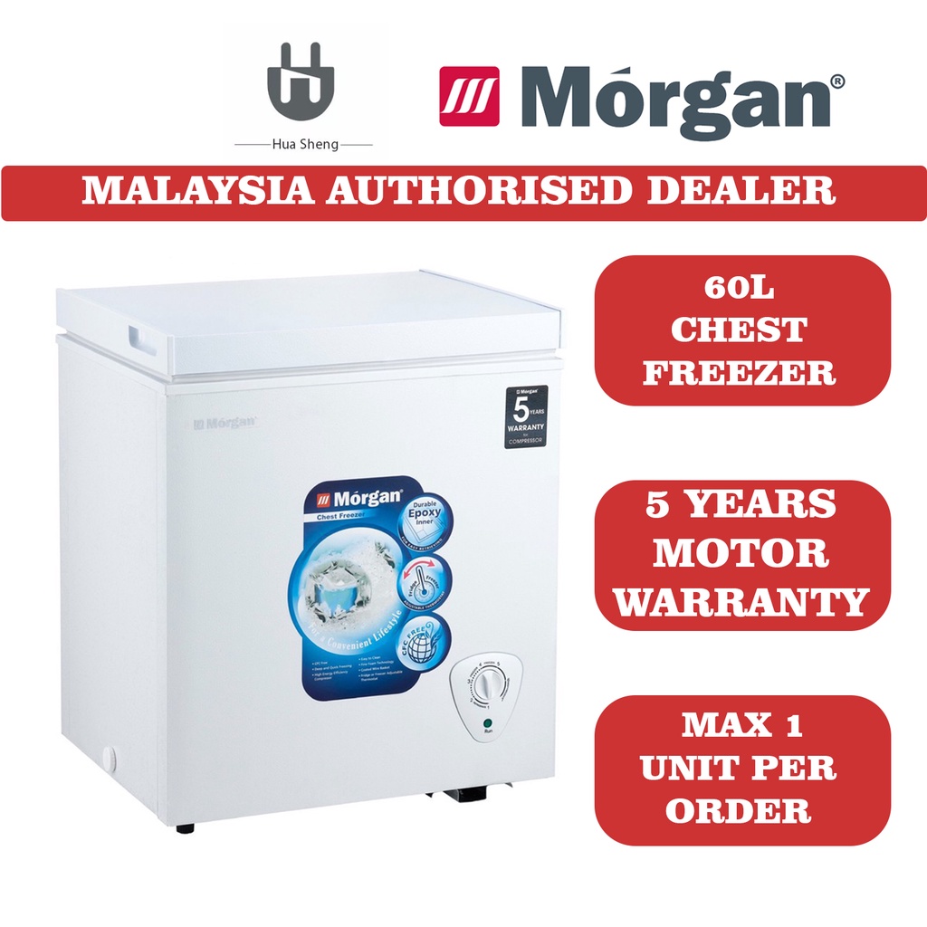 Morgan Meck Chest Freezer 60L MCF 0658L MFZ 60R6 Shopee