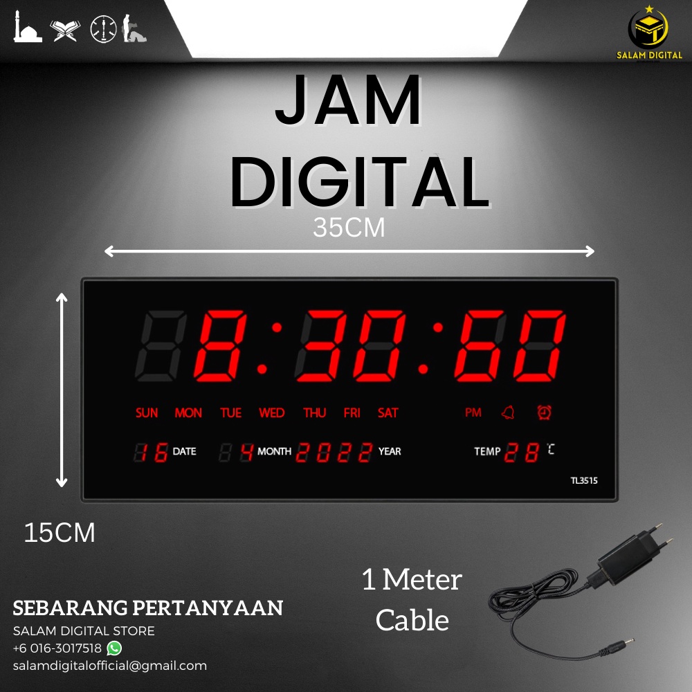 Jam meja digital clearance seiko