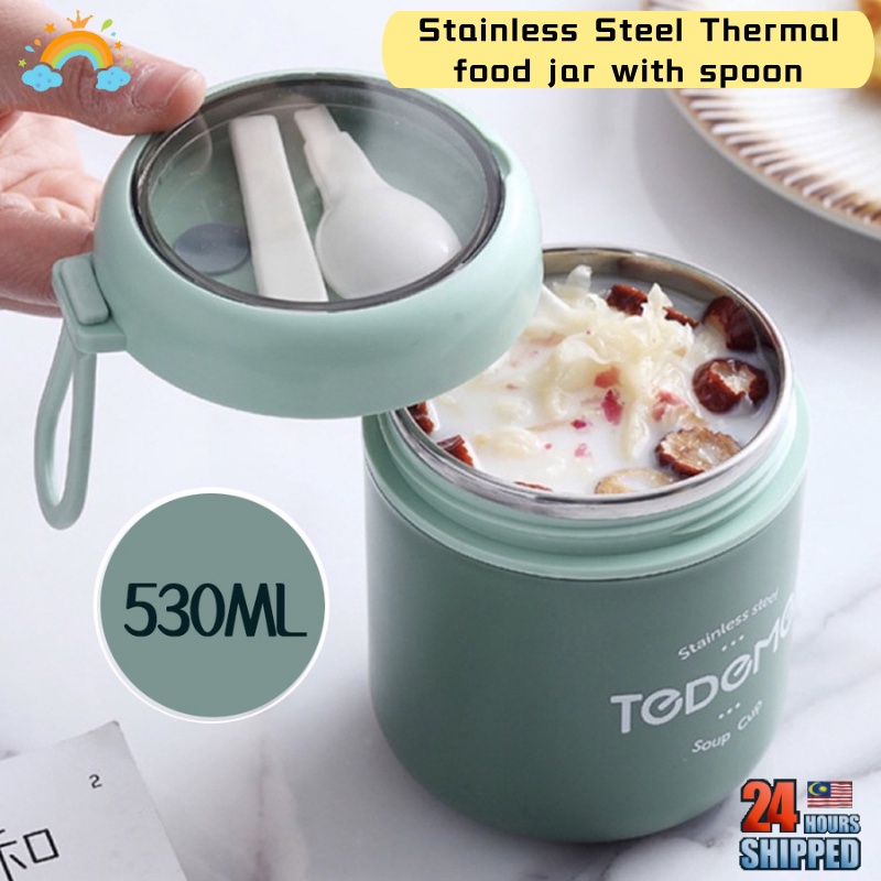 530ml Stainless Steel Soup Container Thermal Container Thermos