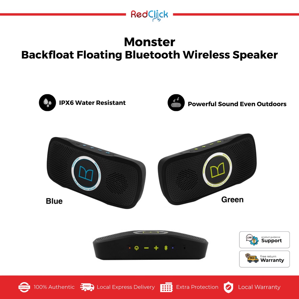 Monster backfloat hot sale bluetooth speaker