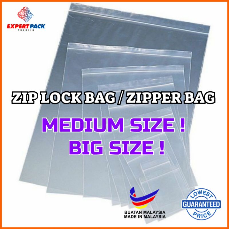 Big plastic best sale zip lock bags