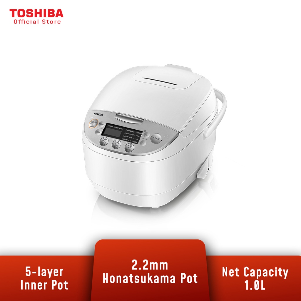 Toshiba 1.0L Non-Stick Multi-Function Digital Rice Cooker RC-10DH1NMY