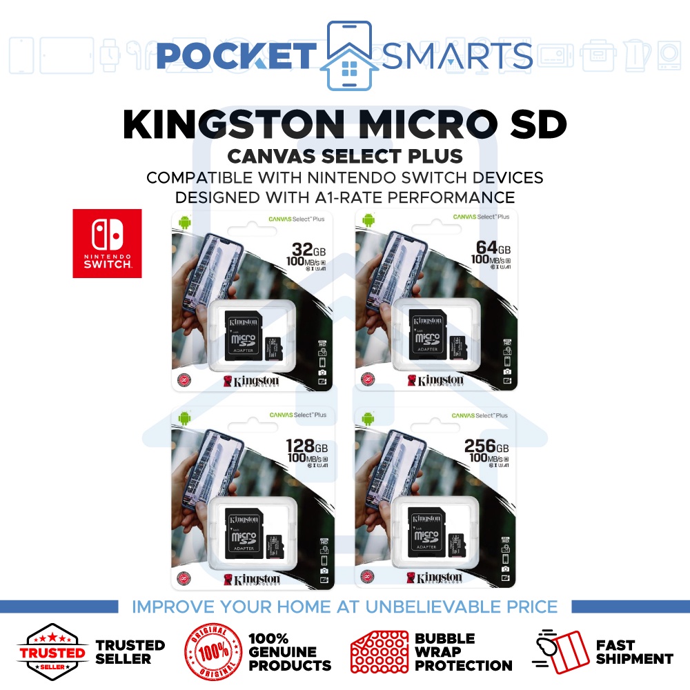 Kingston canvas select nintendo hot sale switch