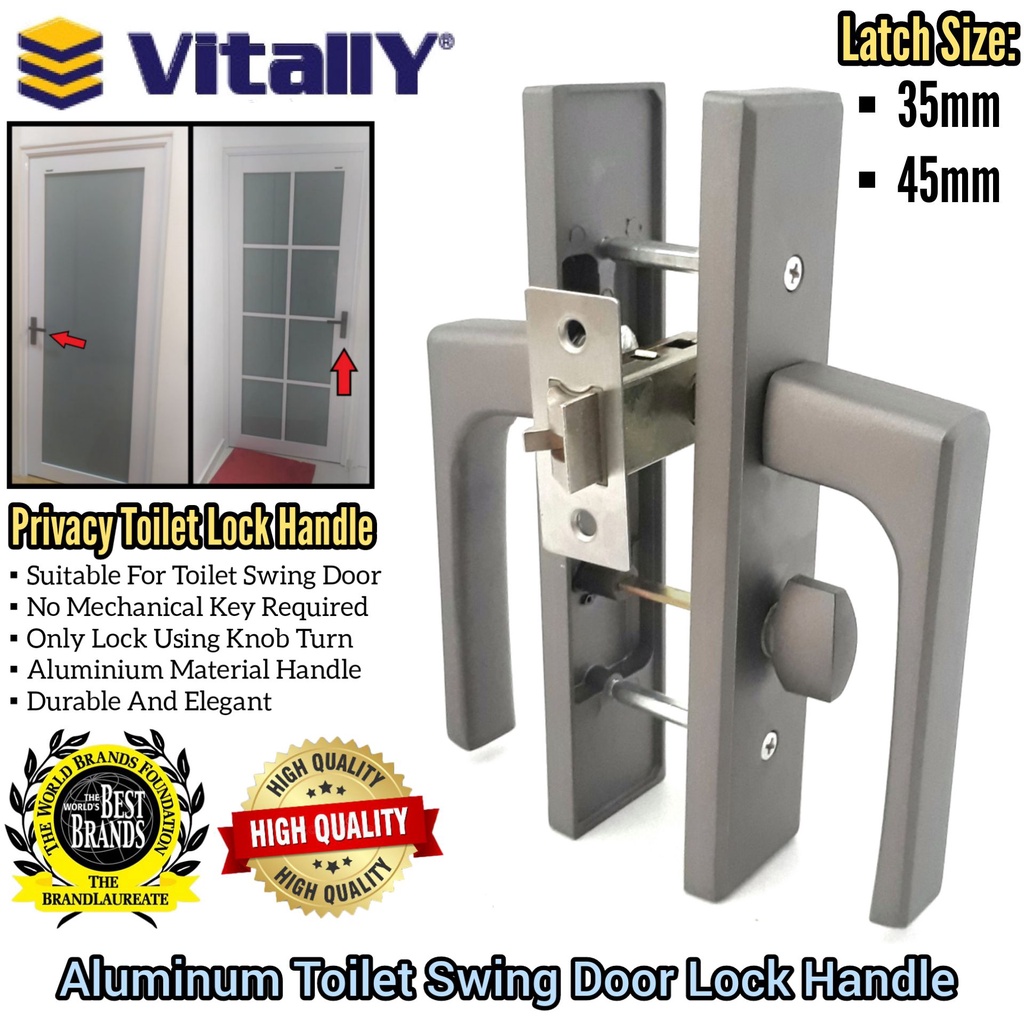 VITALLY FOLDING DOOR LOCK HANDLE FOR BI-FOLD DOOR