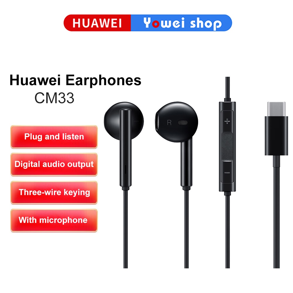 HUAWEI Earphone Type C USB C Edition 14mm Driver with Hi res