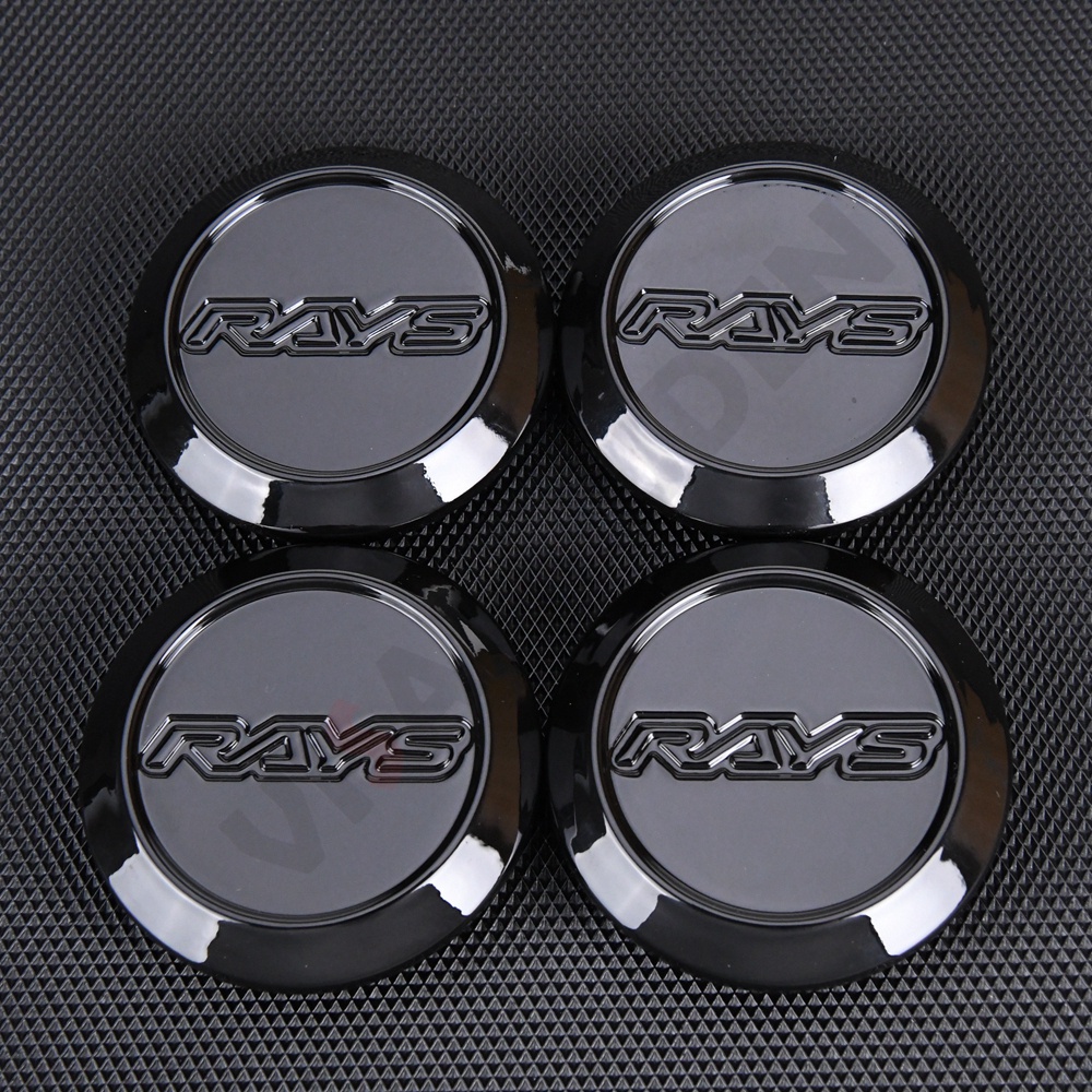 4pcs 60mm/55mm clip vossen emblem sticker wheel center cap car covers caps  on wheels hub cap for rims universal Color: 2