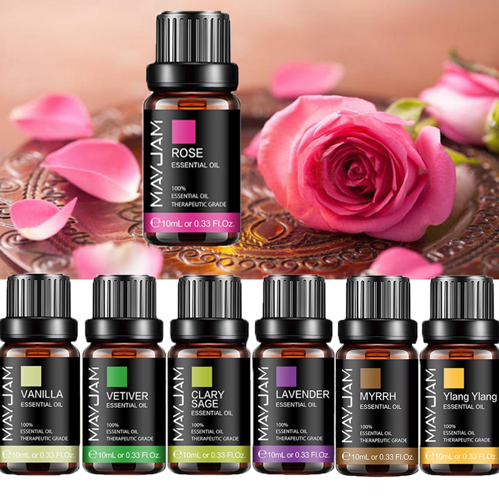 3pcs Essential Oil Sets Fragrance Oil Essential Oil Set 10mL/Bottle - 100%  Pure Essential Oils for Candle Making (3-Pack Rosemary)