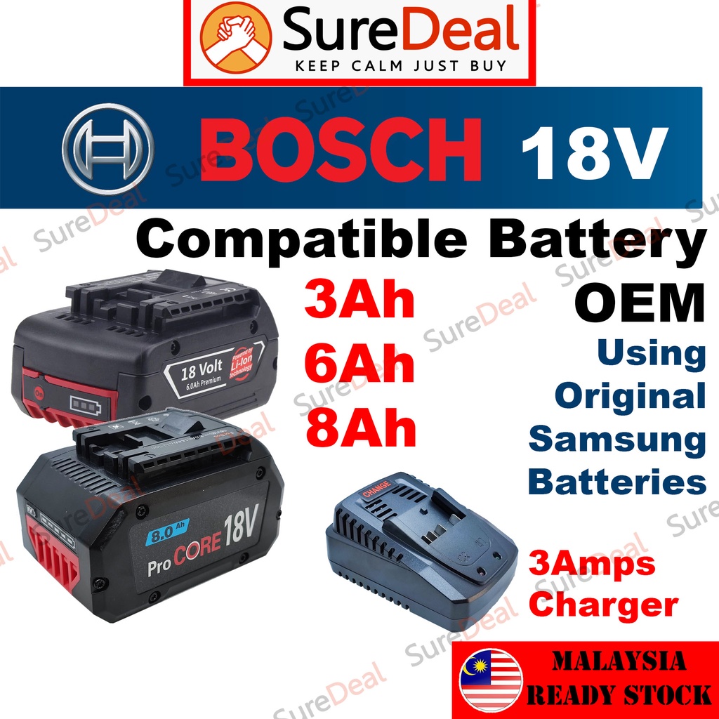 Are bosch 18v online batteries interchangeable