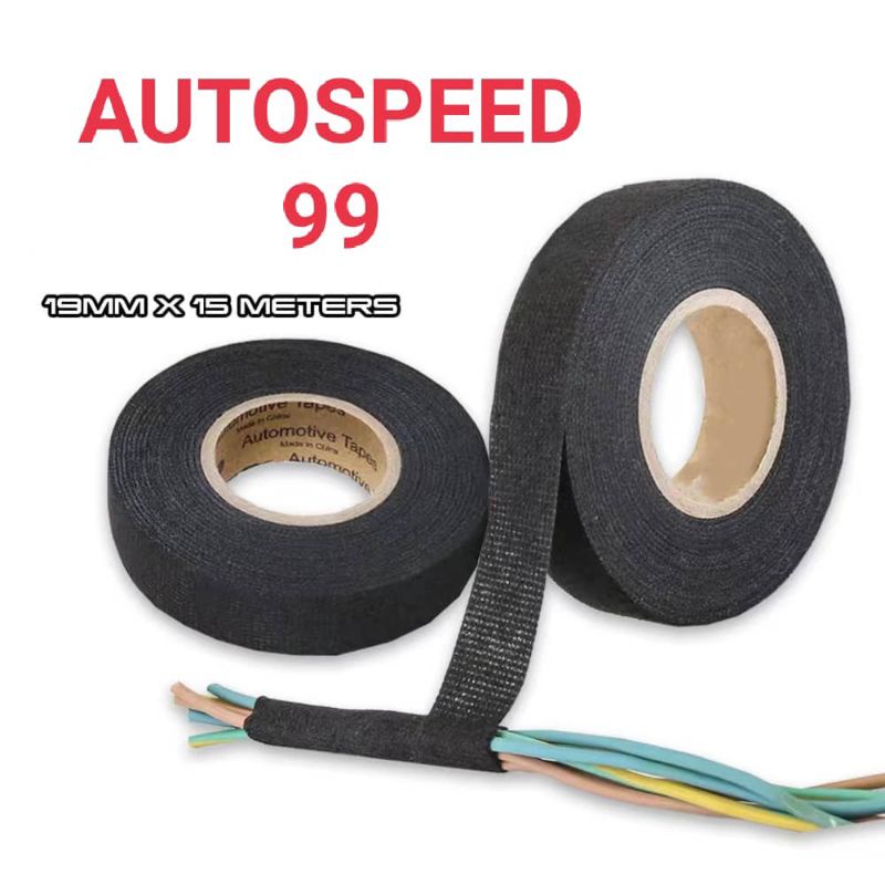 19 15METER ADHESIVE CLOTH AUTOMOTIVE WIRING HARNESS TAPE 1ROLL
