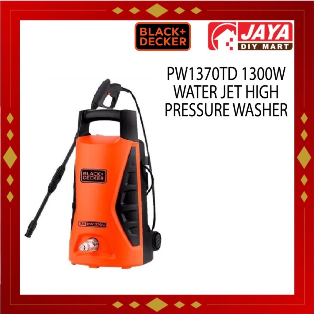 READY STOCK Black Decker PW1370TD Water Jet High Pressure