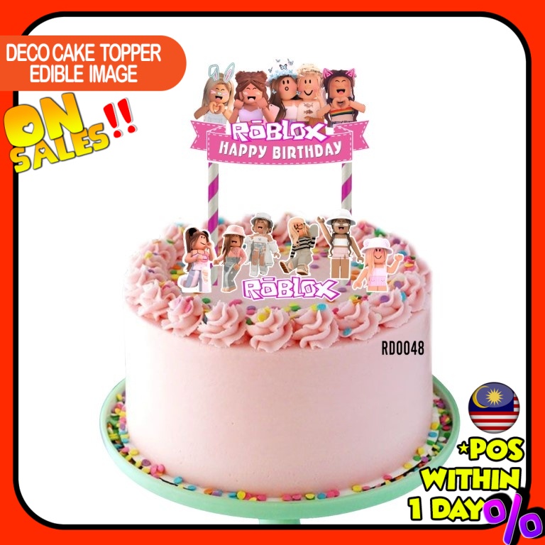 Roblox Girls – Edible Cake Topper – Edible Cake Toppers