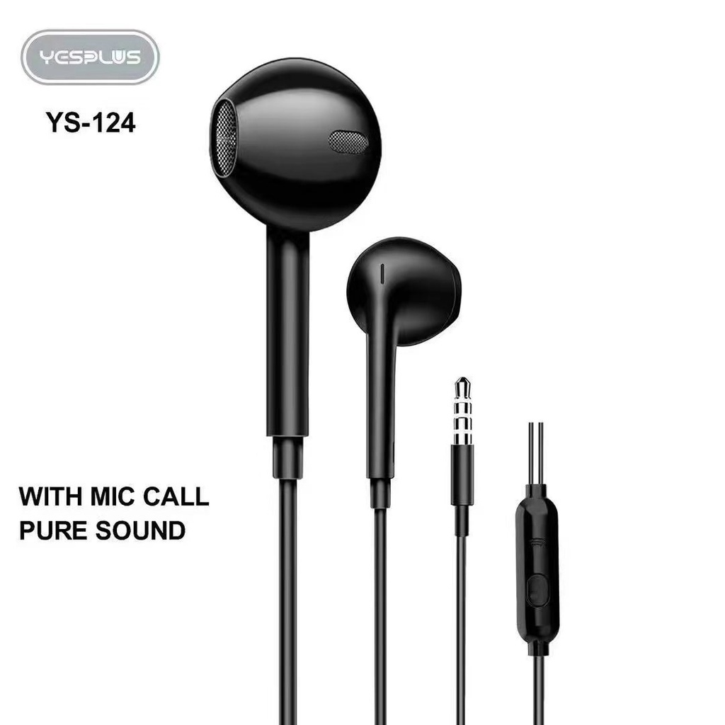 YESPLUS YS 124 125 Pure Sound Stereo Earphone HIFI Audio Music