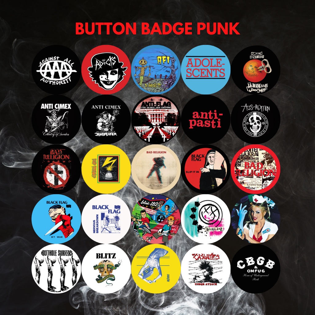 Punk - Safety Pin 2 Button Badge