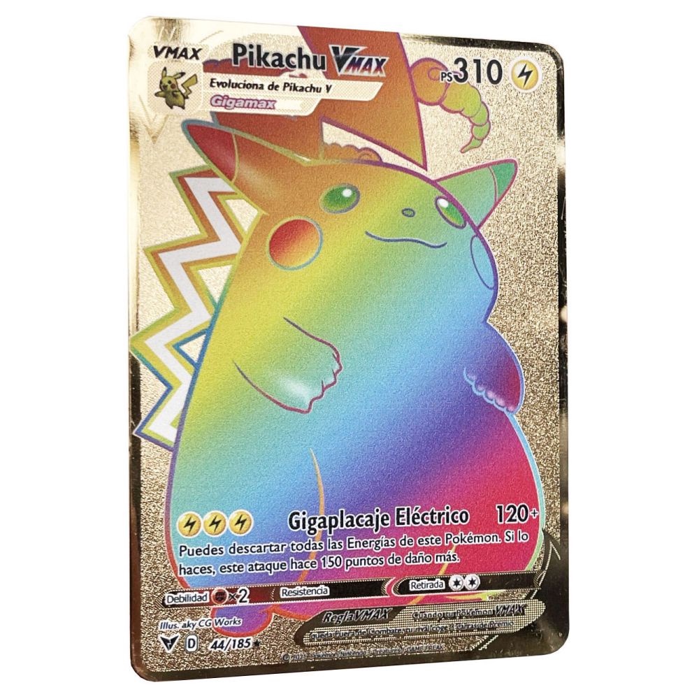 Pikachu Vmax Pokemon Cards Metal Spanish Cards Arceus Charizard