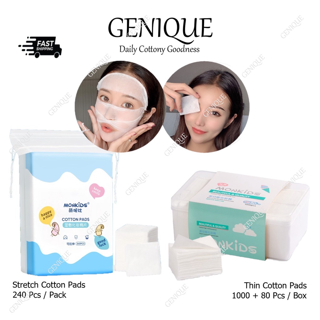 Thin cotton pads on sale for face