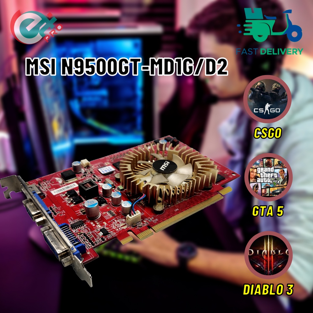 MSI N9500GT-MD1G/D2 1GB / PALIT GeForce 9500 GT 512MB DDR2 128 Bit