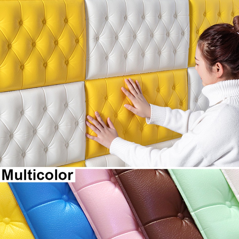 1 Pc Colorful Wall Tiles Memo Felt Board For Wall Stickers Home