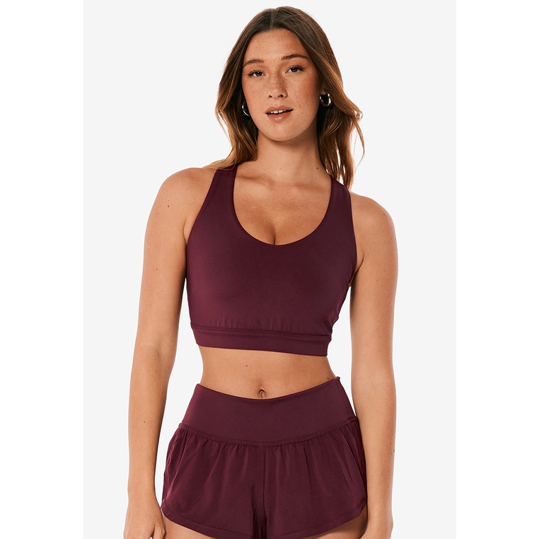 Hollister Gilly Hicks Go Recharge Cinched Halter Sports Bra in